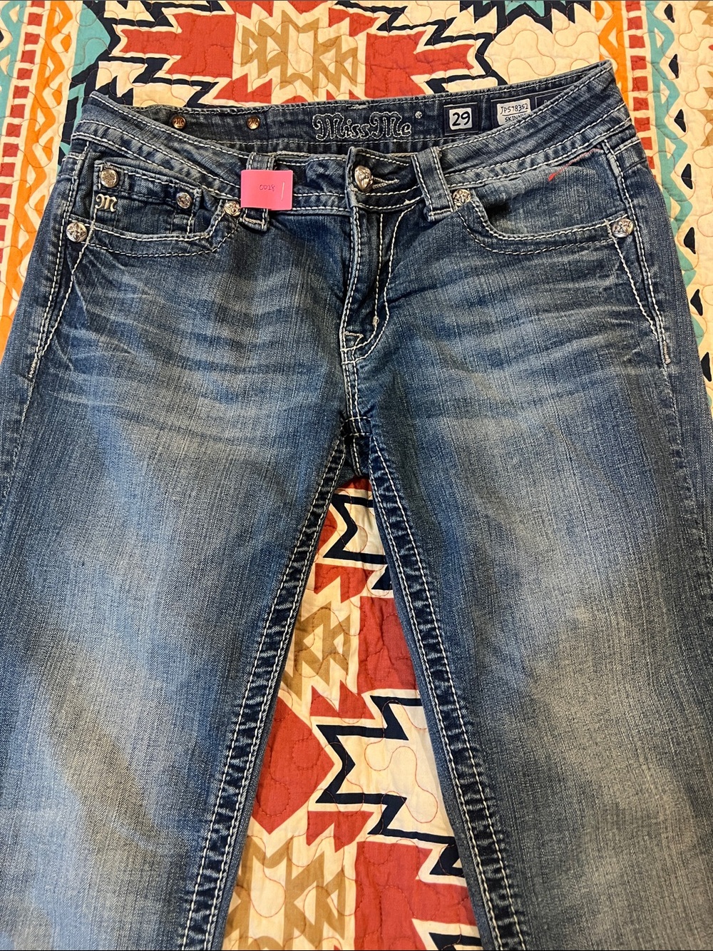 Miss Me Blue Faded Bootcut Jeans